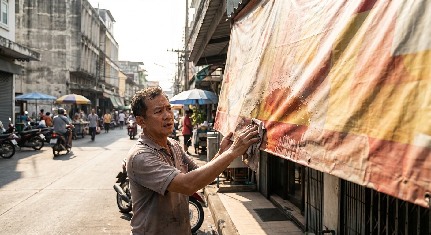 ป้ายไวนิลซีดไวต้องแก้! 4 วิธีดูแล 'ป้ายโฆษณากลางแจ้ง' ให้สีสดทนแดดไทยปี 2026 - outdoor-vinyl-signage-maintenance-tips-2026