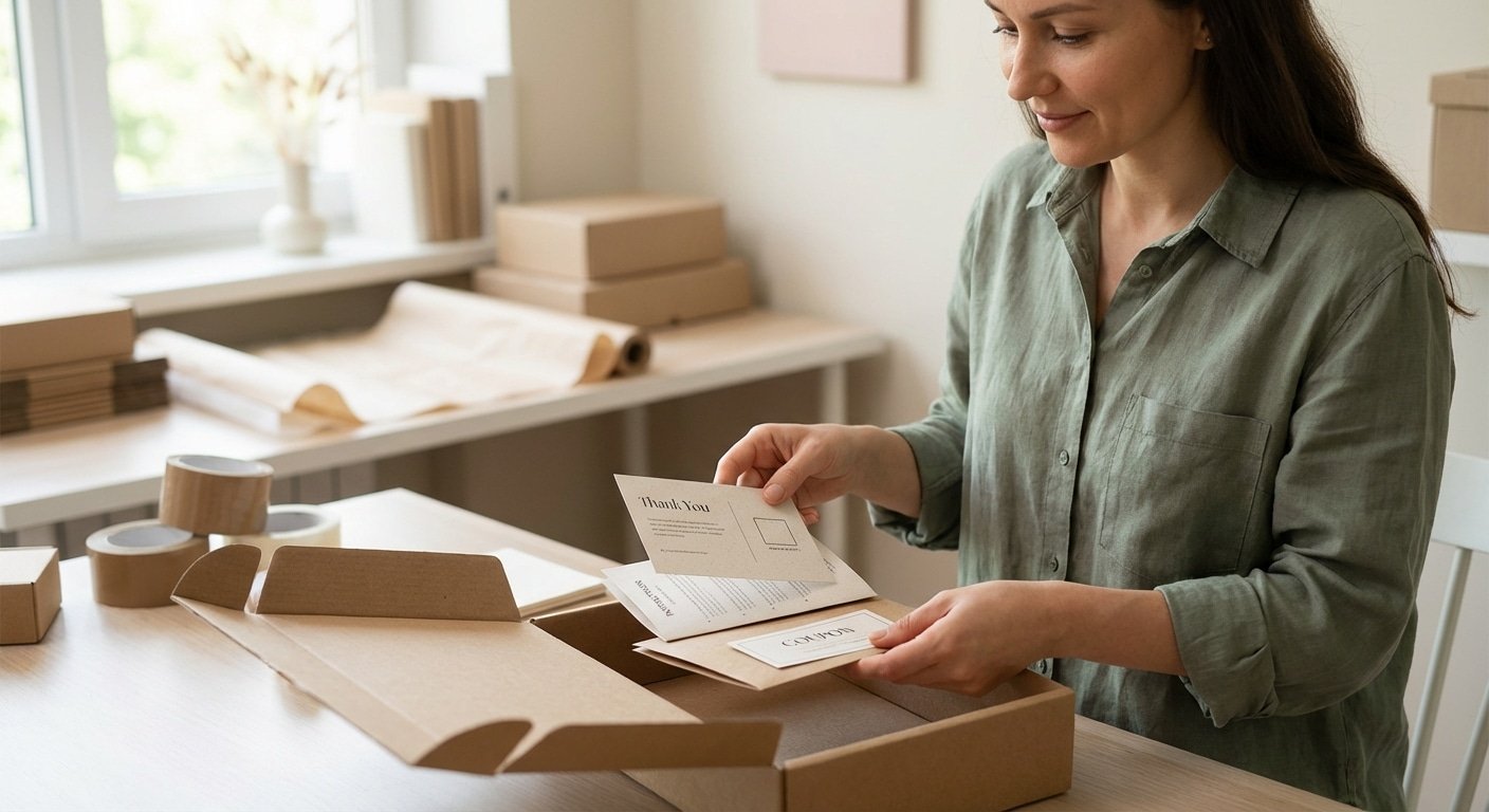 กระดาษใบเดียวก็เพิ่มยอดได้! 5 ไอเดีย 'ใบแนบในกล่อง' (Inserts) ที่ทำให้ลูกค้ากลับมาซื้อซ้ำในปี 2026 - packaging-inserts-marketing-strategy-2026-boost-retention