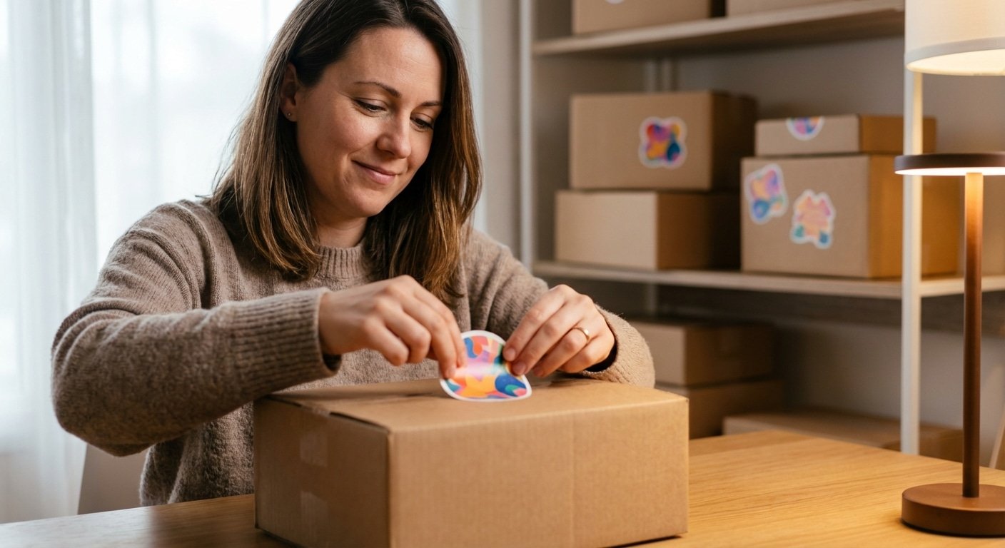 เทคนิคเพิ่มยอดขาย SME ด้วยสติ๊กเกอร์กล่องพัสดุสุดปัง! - packaging-sticker-unboxing-marketing