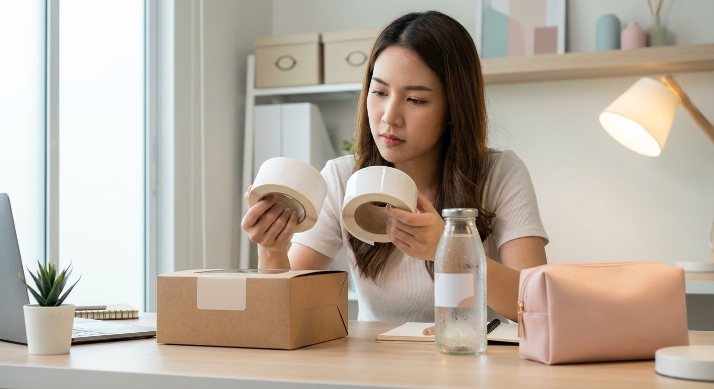 มือใหม่ต้องรู้! เทียบชัดๆ 'สติ๊กเกอร์กระดาษ vs PP' เลือกแบบไหนคุ้มตังค์สุดสำหรับแบรนด์น้องใหม่ 2026 - paper-vs-pp-sticker-comparison-guide-for-sme-2026