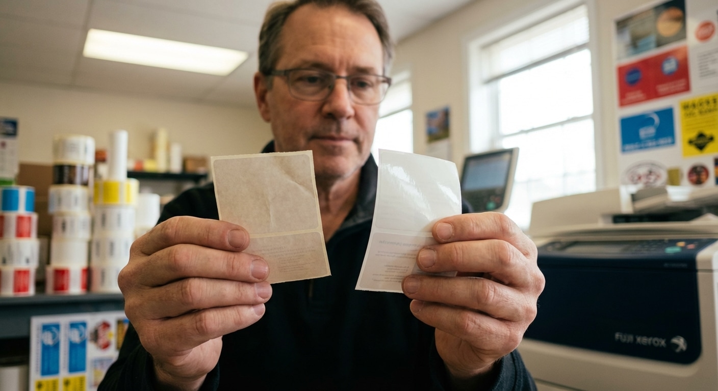 รู้ก่อนสั่ง! สติ๊กเกอร์กระดาษ VS PP ต่างกันอย่างไร? - paper-vs-pp-sticker-guide