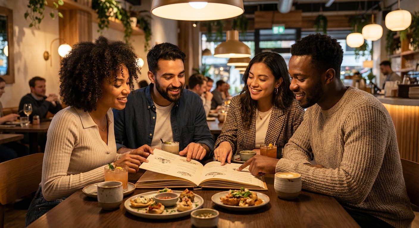 เลิกใช้ QR Code? เทรนด์ร้านอาหาร 2026 แห่กลับมาใช้ 'เมนูเล่ม' เพิ่มยอดสั่งต่อโต๊ะ - physical-menu-vs-qrcode-restaurant-trend-2026