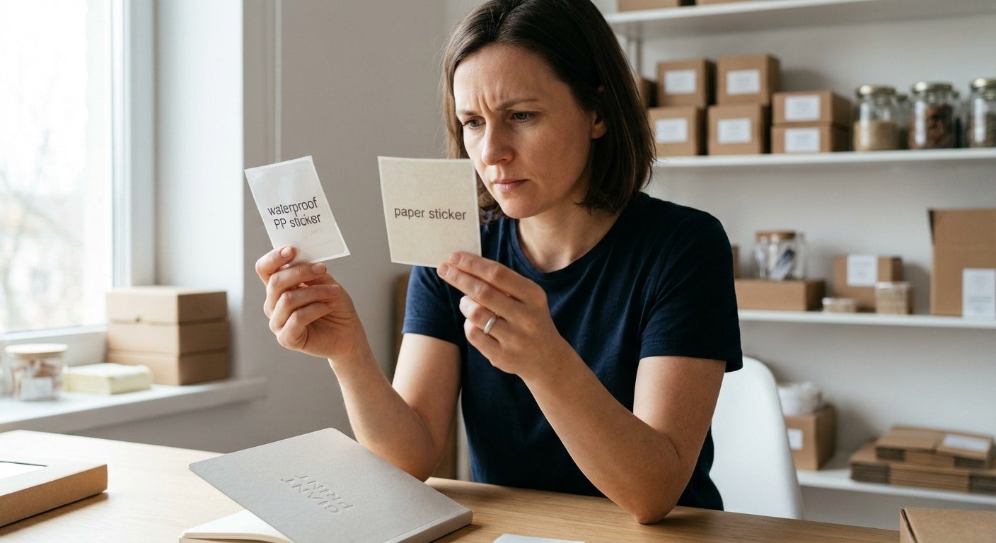 สติ๊กเกอร์ PP vs กระดาษ เลือกแบบไหนให้เหมาะกับสินค้าคุณ? - pp-vs-paper-sticker-guide