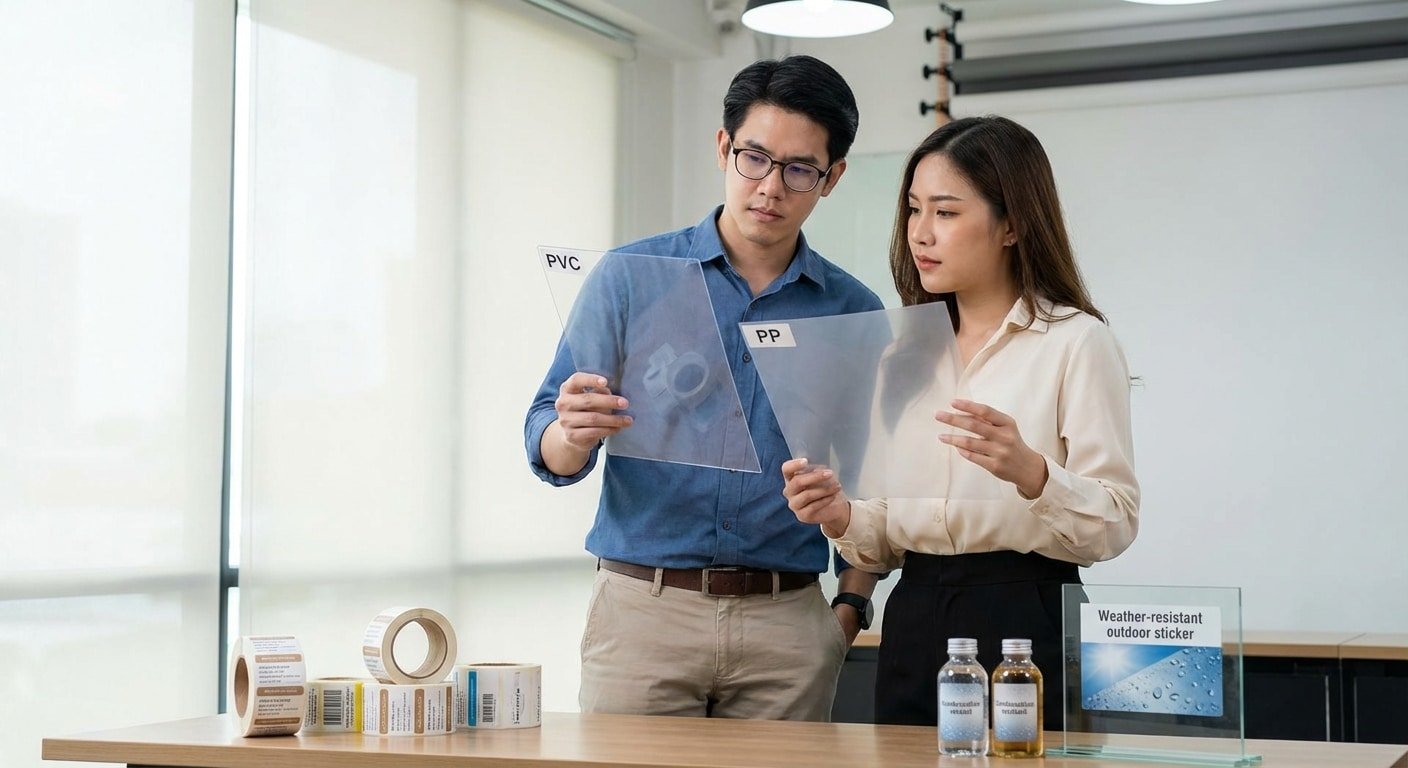 เจาะลึก! สติ๊กเกอร์ PP vs PVC ต่างกันยังไง? เลือกให้เป๊ะ - pp-vs-pvc-sticker-guide