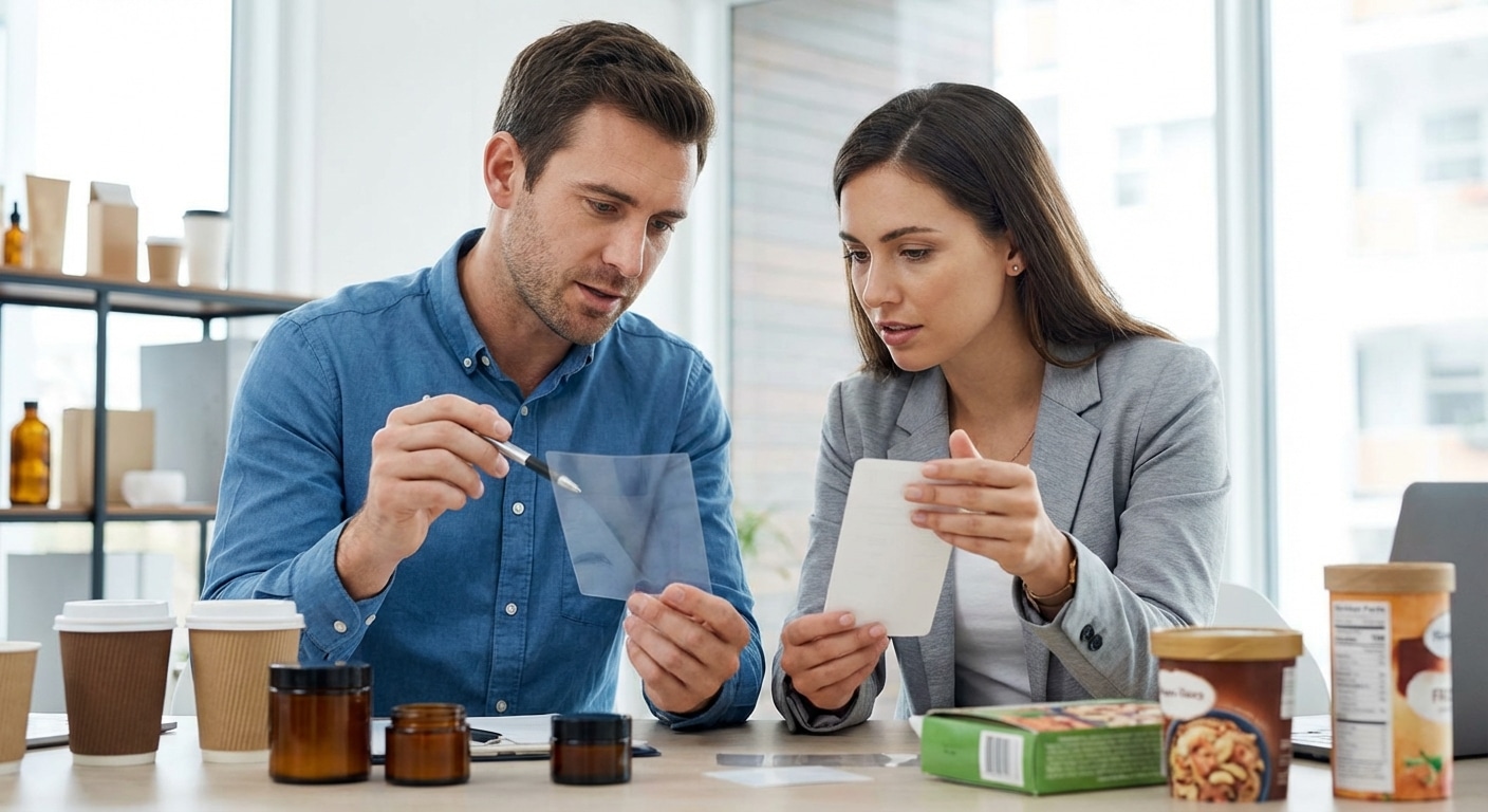 PP vs PVC เลือกแบบไหน? คู่มือสั่งทำสติ๊กเกอร์ฉลากสินค้าฉบับ 2026 - pp-vs-pvc-sticker-material-guide-2026