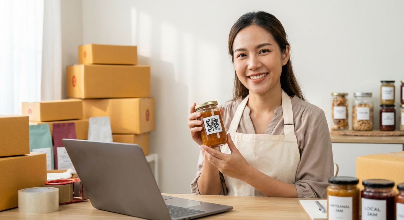 ทริคดันยอดขาย SME! ทำฉลากสินค้าติด QR Code กระตุ้นซื้อซ้ำ - qr-code-label-marketing-sme