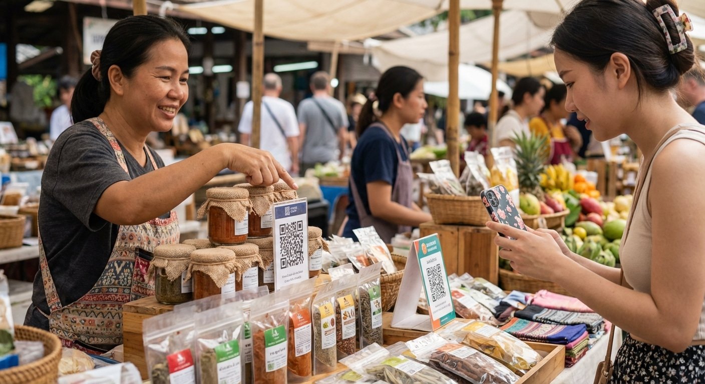 ติด QR Code บนฉลากและป้าย ดึงลูกค้าออฟไลน์เพิ่มยอด 2026 - qr-code-print-marketing-2026