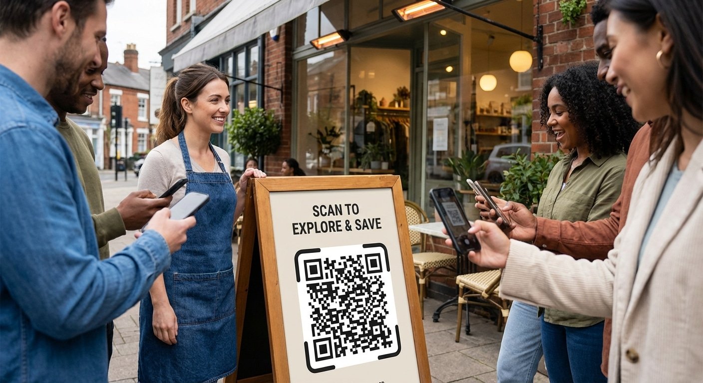 ดันยอดขาย SME! เทคนิคทำป้ายติด QR Code ดึงคนเข้าร้าน - qr-code-signage-marketing