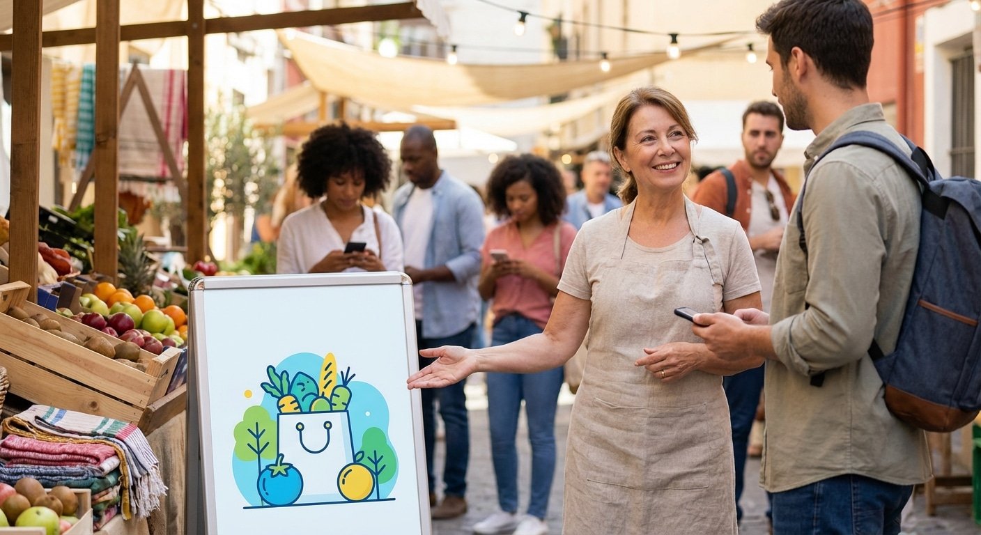 ป้ายติด QR Code กลยุทธ์การตลาดเชื่อม O2O ดันยอดขายร้าน - qr-code-signage-o2o-marketing