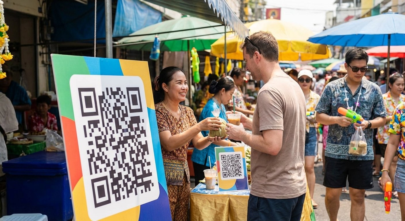 ป้ายสแตนดี้ QR Code อาวุธลับดูดลูกค้าหน้าร้านรับซัมเมอร์ - qr-code-standee-summer-marketing