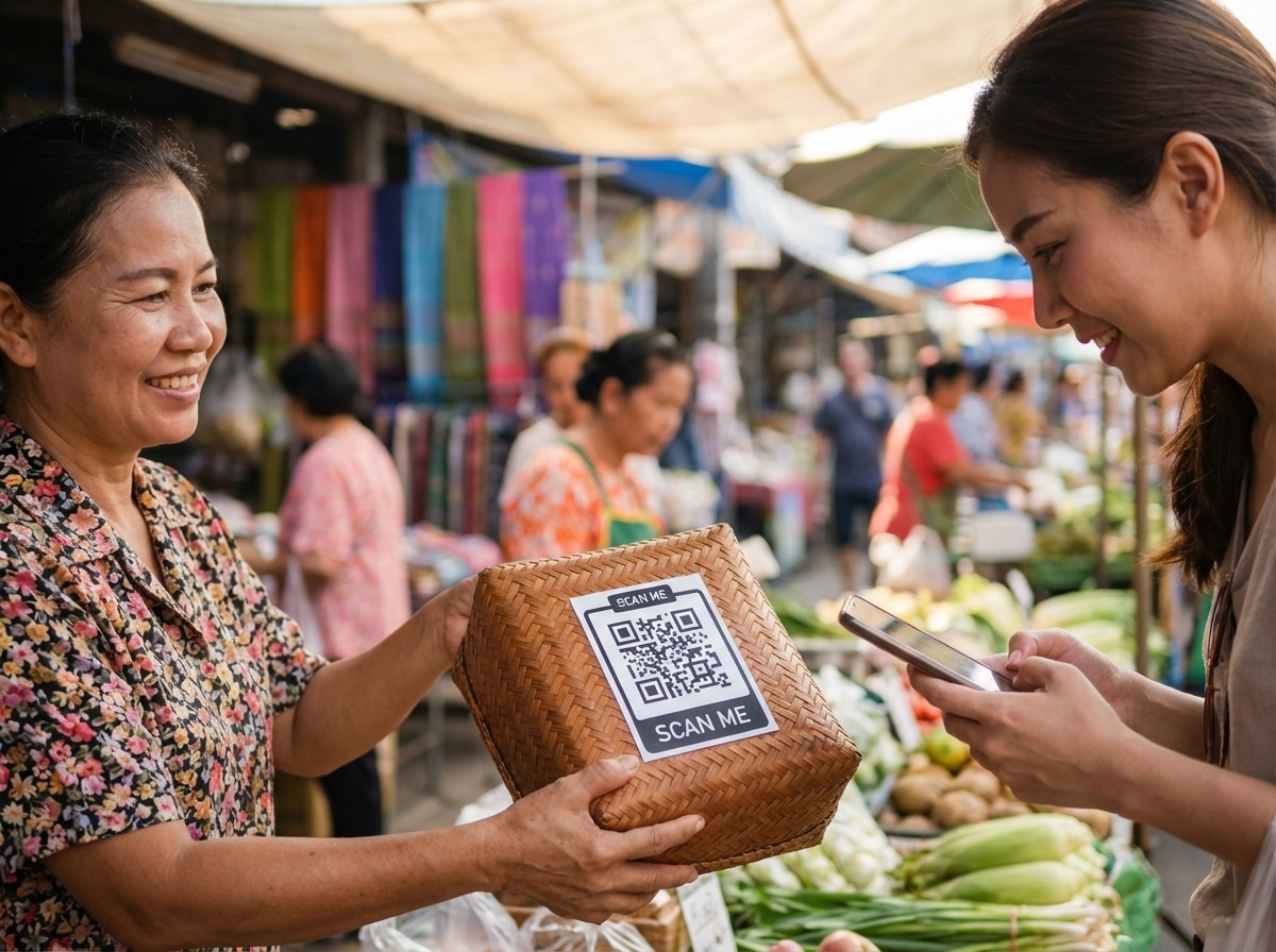 สติ๊กเกอร์ QR Code บนแพ็กเกจจิ้ง ทริคเพิ่มยอดขาย SME 2026 - qr-code-sticker-marketing-tips