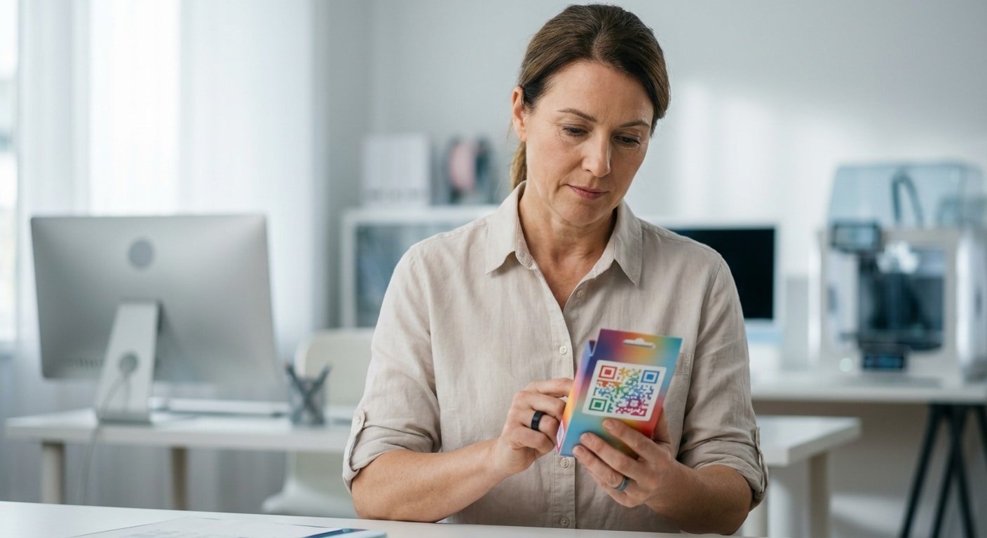 เทคโนโลยีพิมพ์สติ๊กเกอร์ 2026 สแกนคิวอาร์โค้ดชัดเป๊ะ - qr-code-sticker-printing-tech