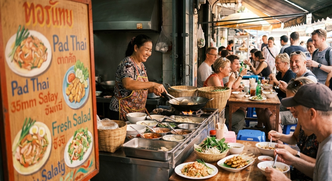จิตวิทยาสีออกแบบเมนูอาหาร ทริคเพิ่มยอดขายให้ร้านสตรีทฟู้ด - restaurant-menu-design-psychology