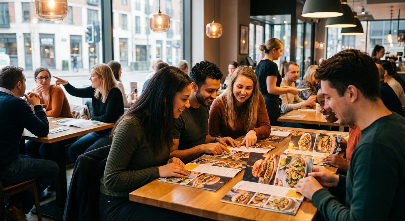 เทคนิคออกแบบเมนูร้านอาหาร 2026 สีสดน่ากิน อัปยอดขายปัง! - restaurant-menu-design-tips