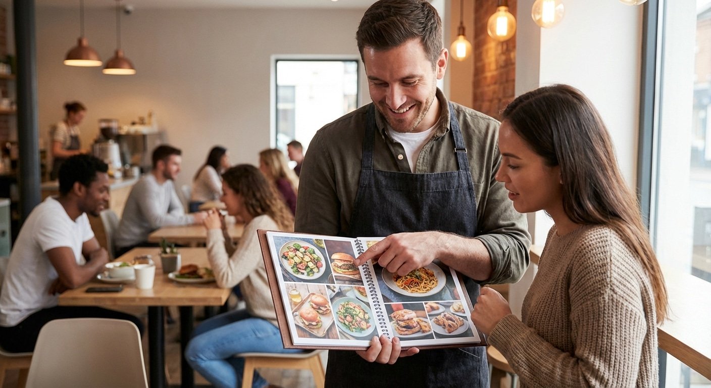 เคล็ดลับทำเมนูอาหารให้ยอดพุ่ง! ภาพสวย ดึงดูดลูกค้า - restaurant-menu-design-tips-sales