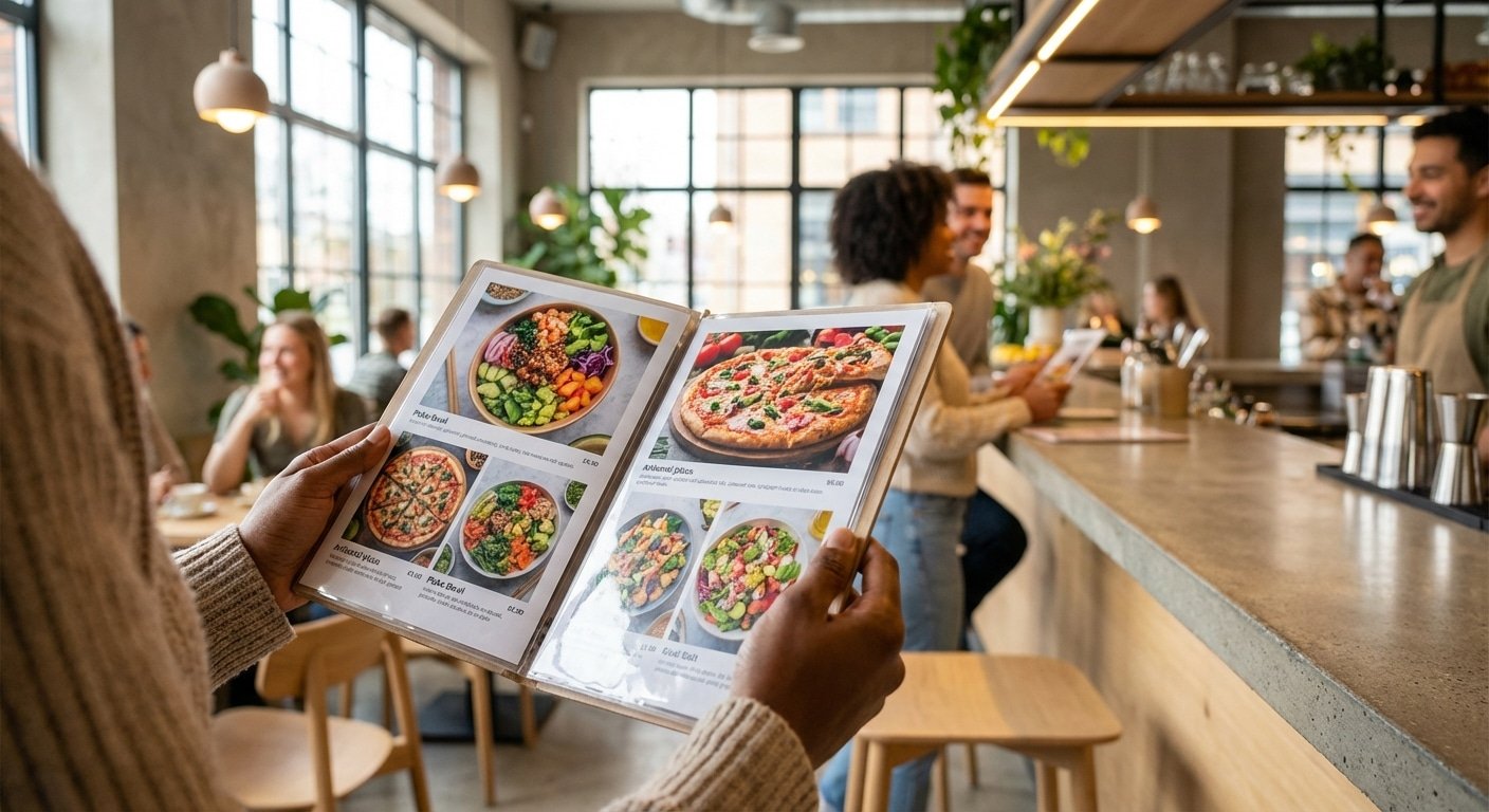 ทริคทำเมนูร้านอาหาร 2026 สีสดดึงดูดใจ ช่วย SME อัปยอดขาย - restaurant-menu-marketing-design-2026