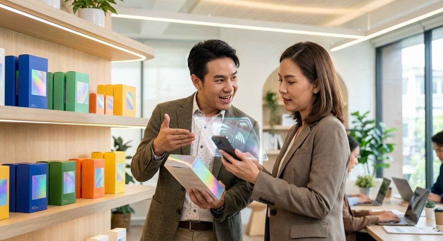 จับตาเทรนด์สิ่งพิมพ์ 2026: นวัตกรรมฉลากอัจฉริยะ - smart-label-packaging-trend-2026