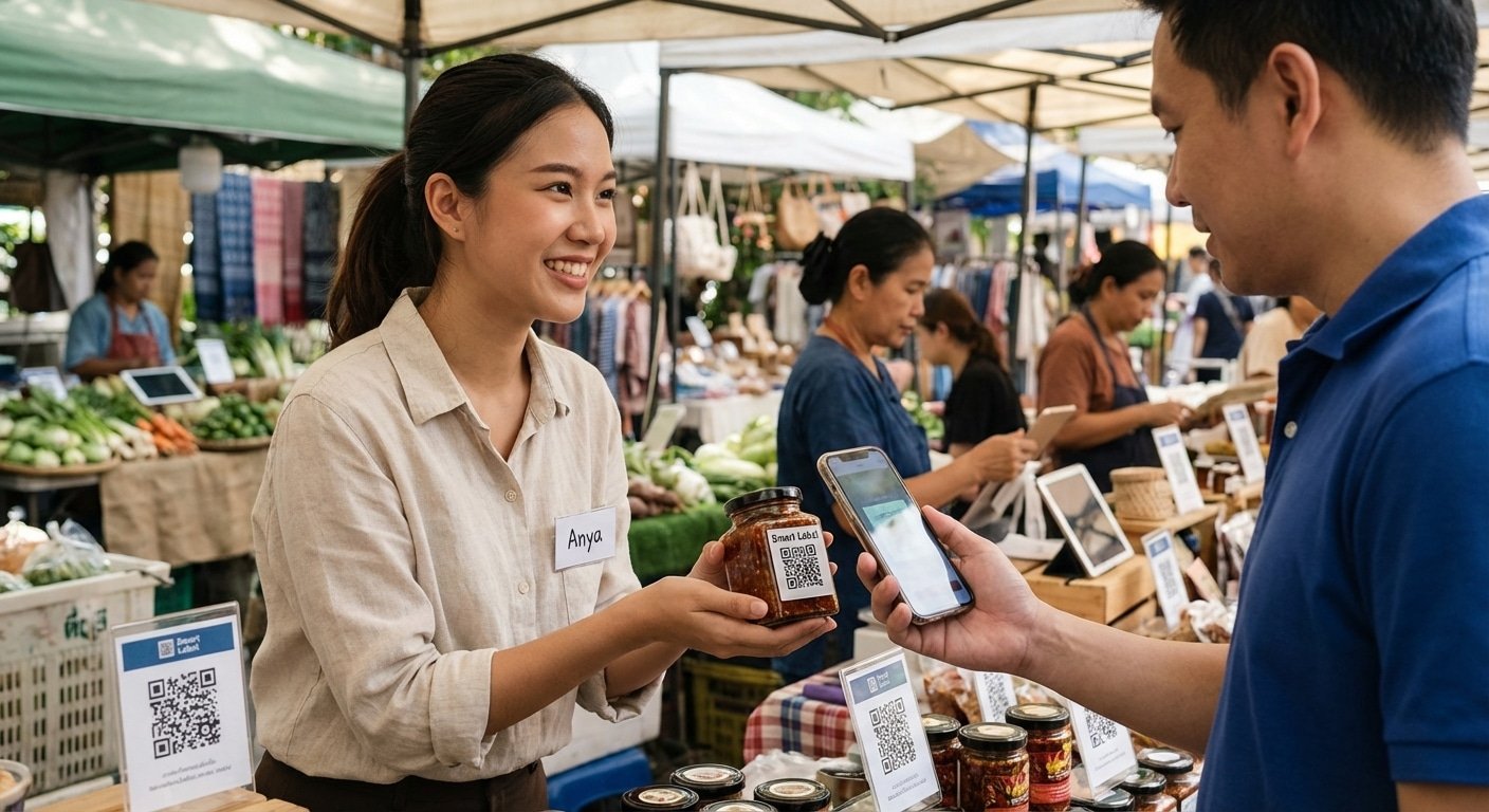 เทรนด์สิ่งพิมพ์ 2026: ฉลากฝัง QR Code ดึงลูกค้าสู่ออนไลน์ - smart-qr-label-trend-2026