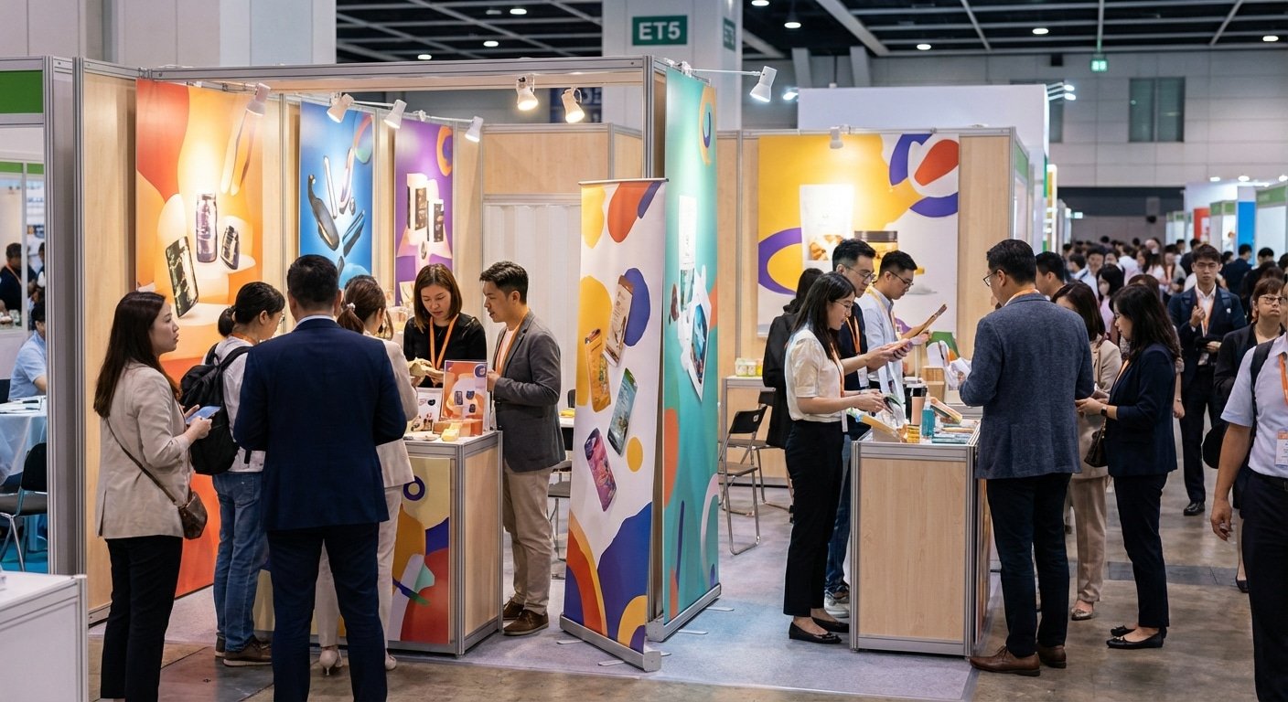 เทคนิคจัดบูธ SME ดึงดูดลูกค้าด้วยป้ายโฆษณาและสแตนดี้ - sme-booth-printing-marketing-tips