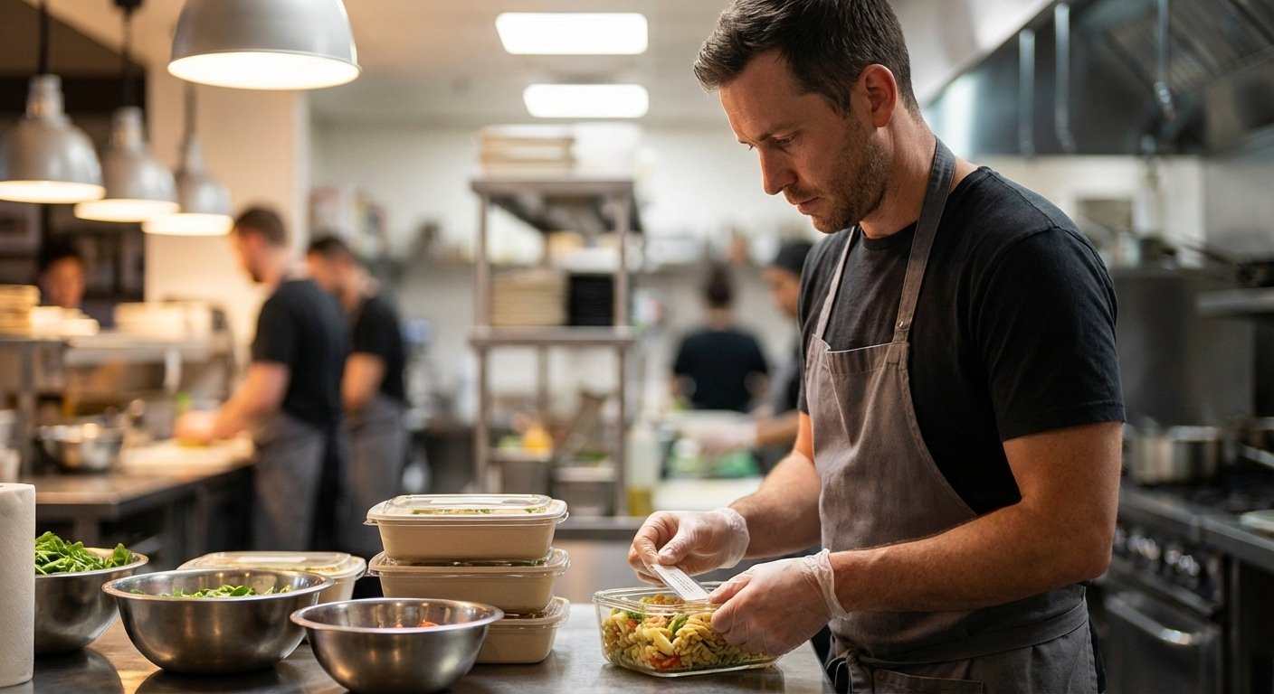 เลือกสติ๊กเกอร์ติดกล่องอาหารยังไงให้เป๊ะ? ฉบับ SME 2026 - sme-food-packaging-sticker-tips