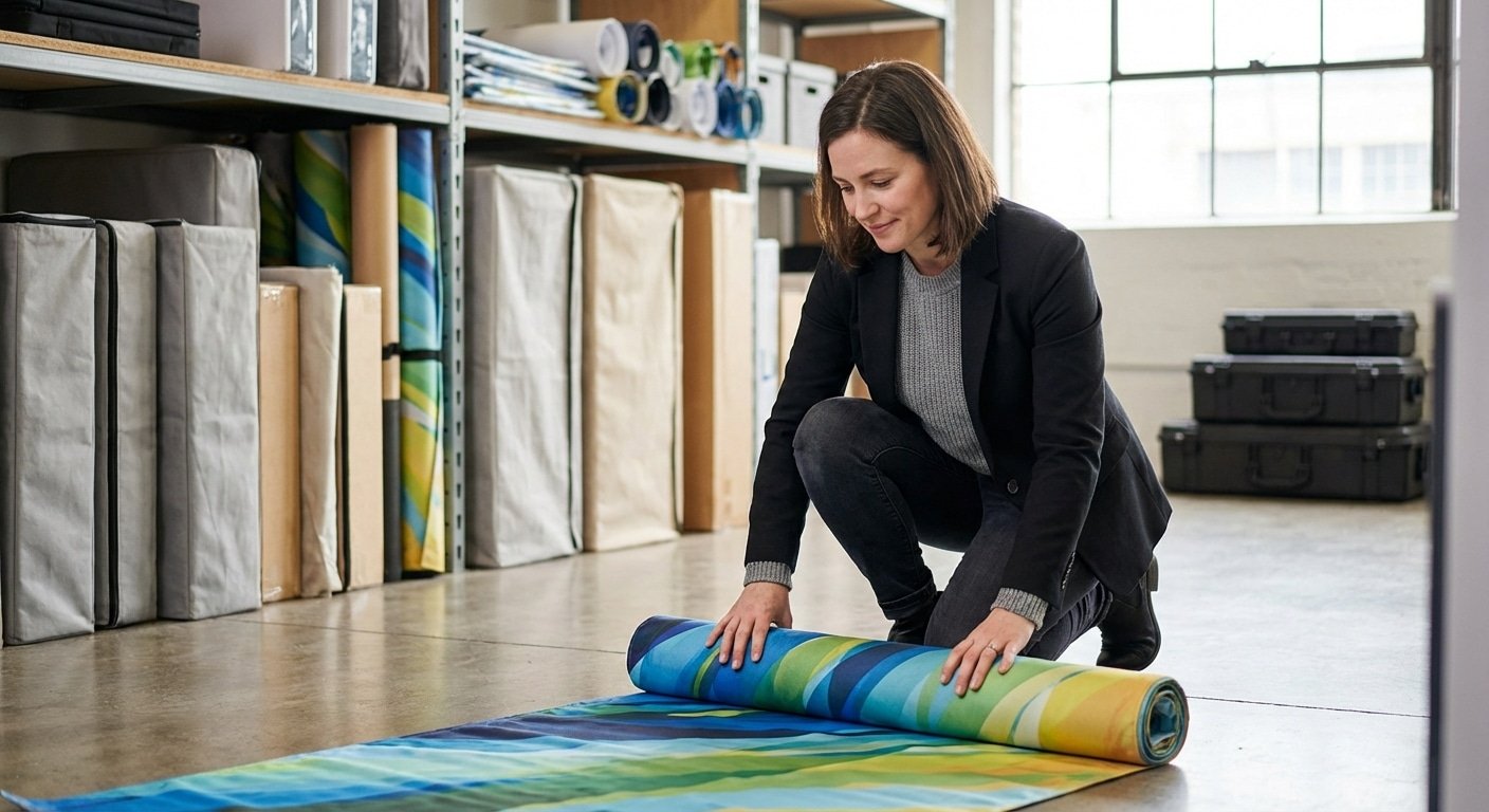 วิธีเก็บรักษาป้ายสแตนดี้และโรลอัพ ใช้งานซ้ำได้คุ้มค่า! - standee-rollup-banner-care-tips