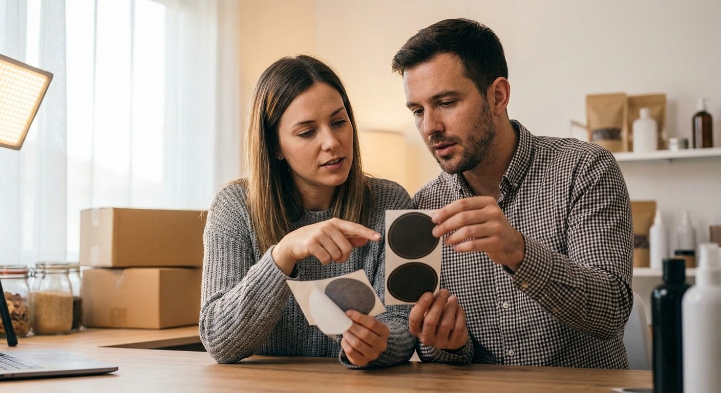 สติ๊กเกอร์ไดคัท 50% กับ 100% ต่างกันอย่างไร? แบบไหนคุ้ม - sticker-diecut-half-vs-full