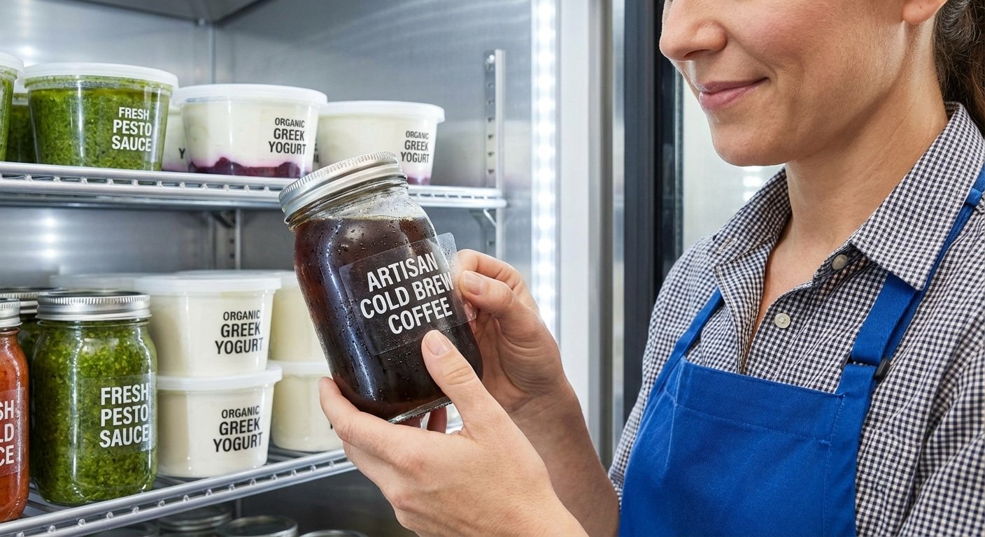 สติ๊กเกอร์ติดของเย็นแบบไหนไม่ลอก? ทริคเลือกฉลากอาหาร SME - sticker-label-frozen-food-tips