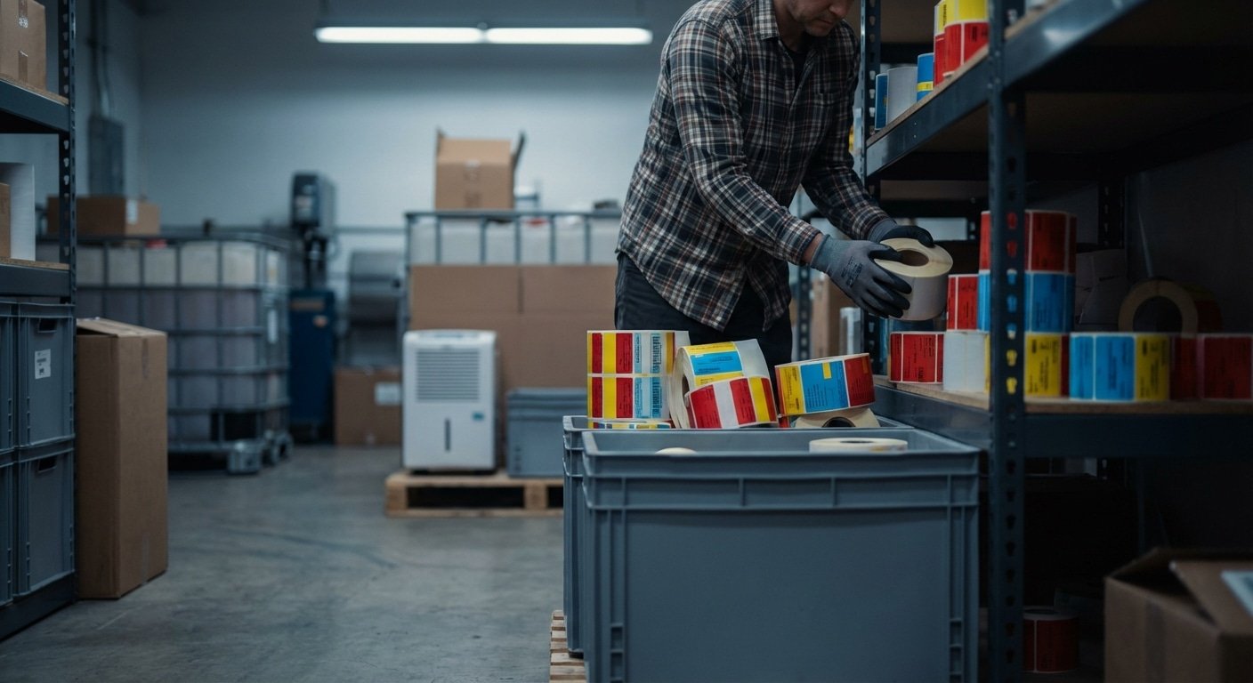 วิธีเก็บรักษาสติ๊กเกอร์และฉลาก ให้กาวเหนียว สีสดทนนาน - sticker-label-storage-maintenance