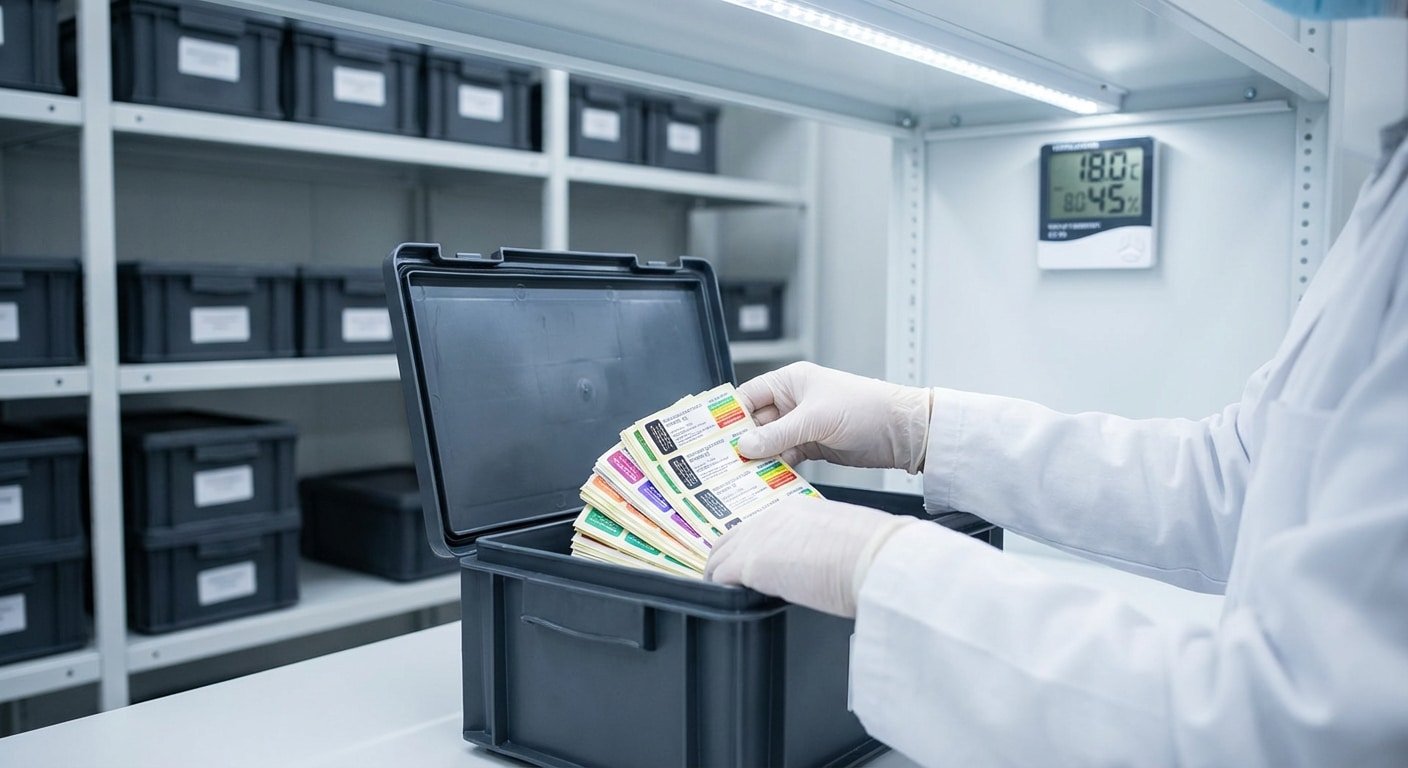 วิธีเก็บสติ๊กเกอร์ฉลากสินค้า ให้กาวแน่น สีสด ไม่ลอกร่อน - sticker-label-storage-tips