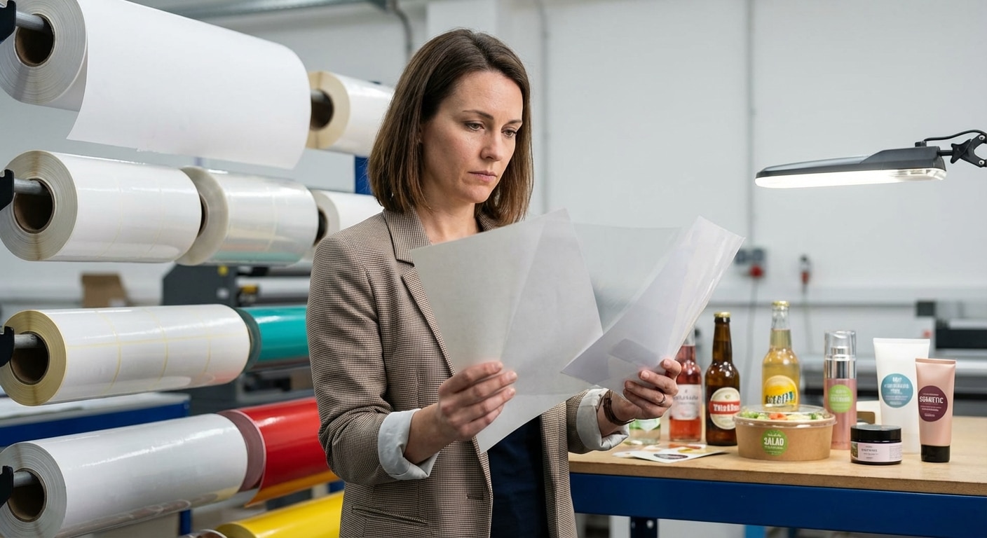 เลือกผิดทุนจม! เจาะลึก 3 เนื้อสติ๊กเกอร์ 'กระดาษ-PP-PVC' แบบไหนเหมาะกับสินค้าคุณที่สุด? - sticker-material-comparison-pp-pvc-paper-guide-2026