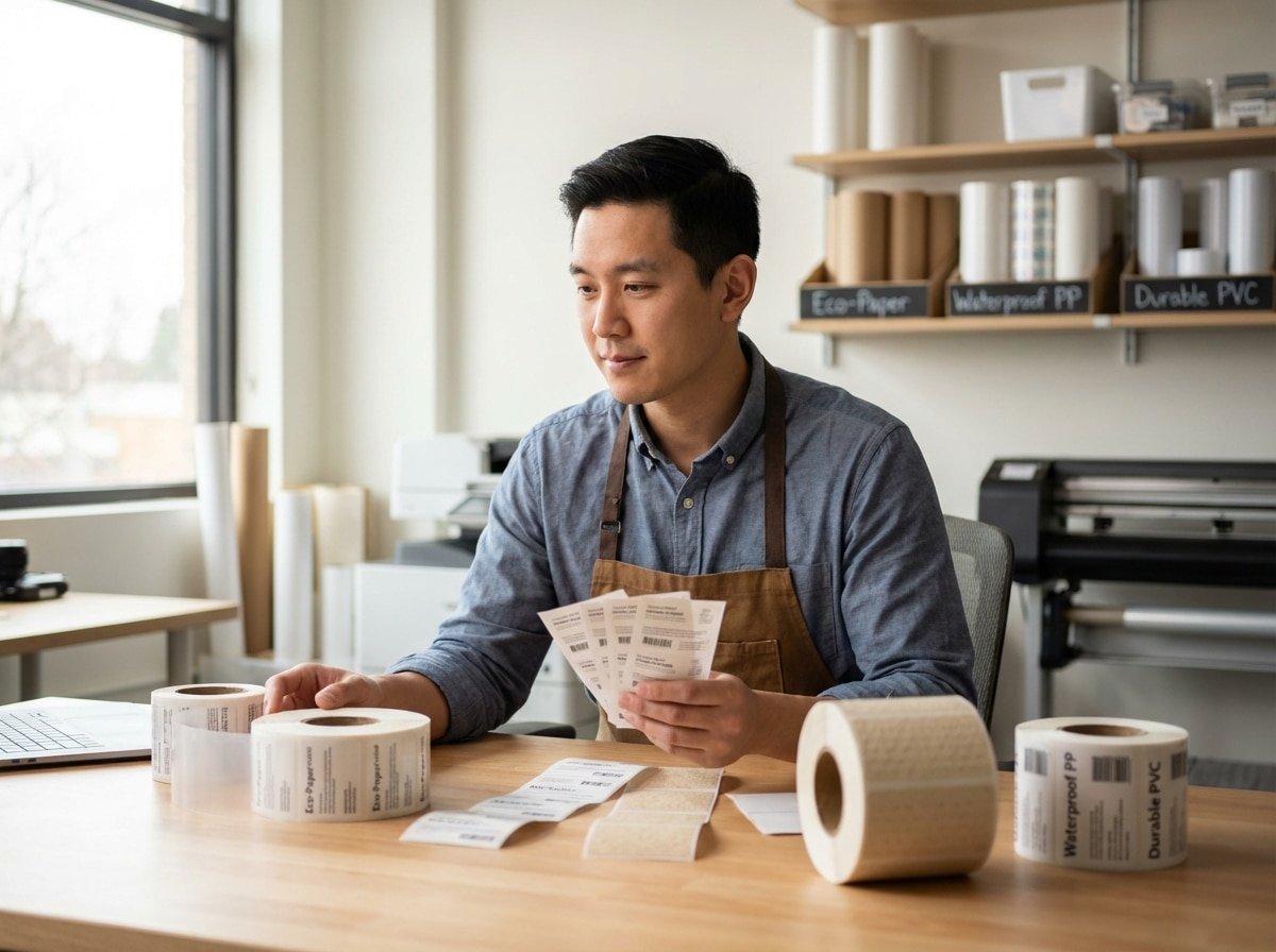 คู่มือเลือกสติ๊กเกอร์ฉลากสินค้า 2026 แบบไหนกันน้ำ ทนทาน? - sticker-material-guide-2026