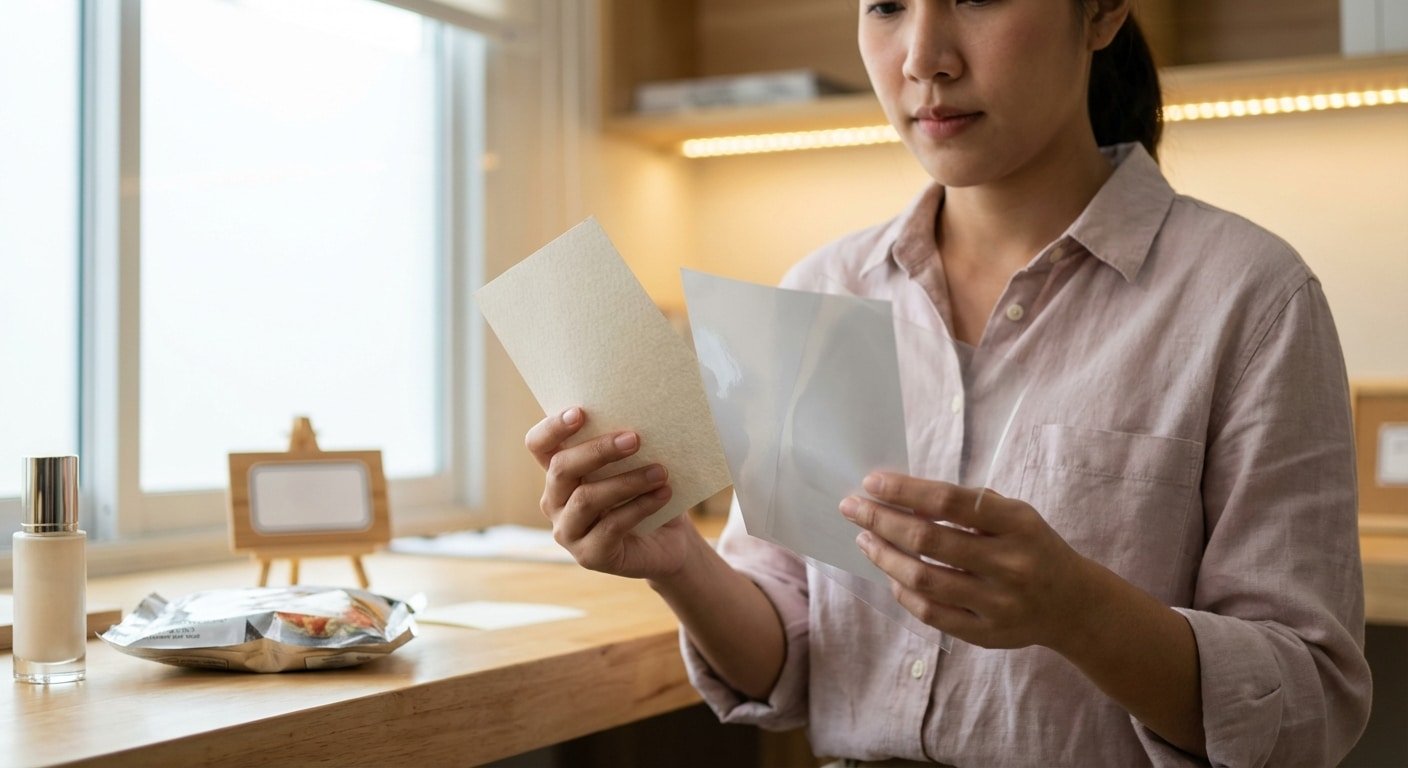 กระดาษ PP หรือ PVC? เจาะลึกวัสดุสติ๊กเกอร์ 3 เกรด ยอดฮิตปี 2026 เลือกผิดชีวิตเปลี่ยน - sticker-material-guide-paper-pp-pvc-2026