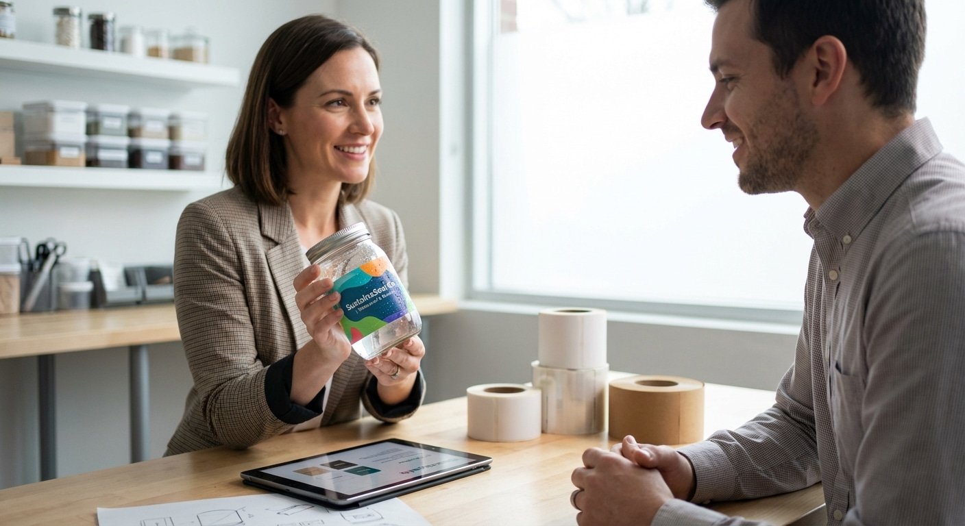 คู่มือเลือกสติ๊กเกอร์ฉลากสินค้า แช่น้ำไม่ลอก ฉบับ SME - sticker-material-guide-sme