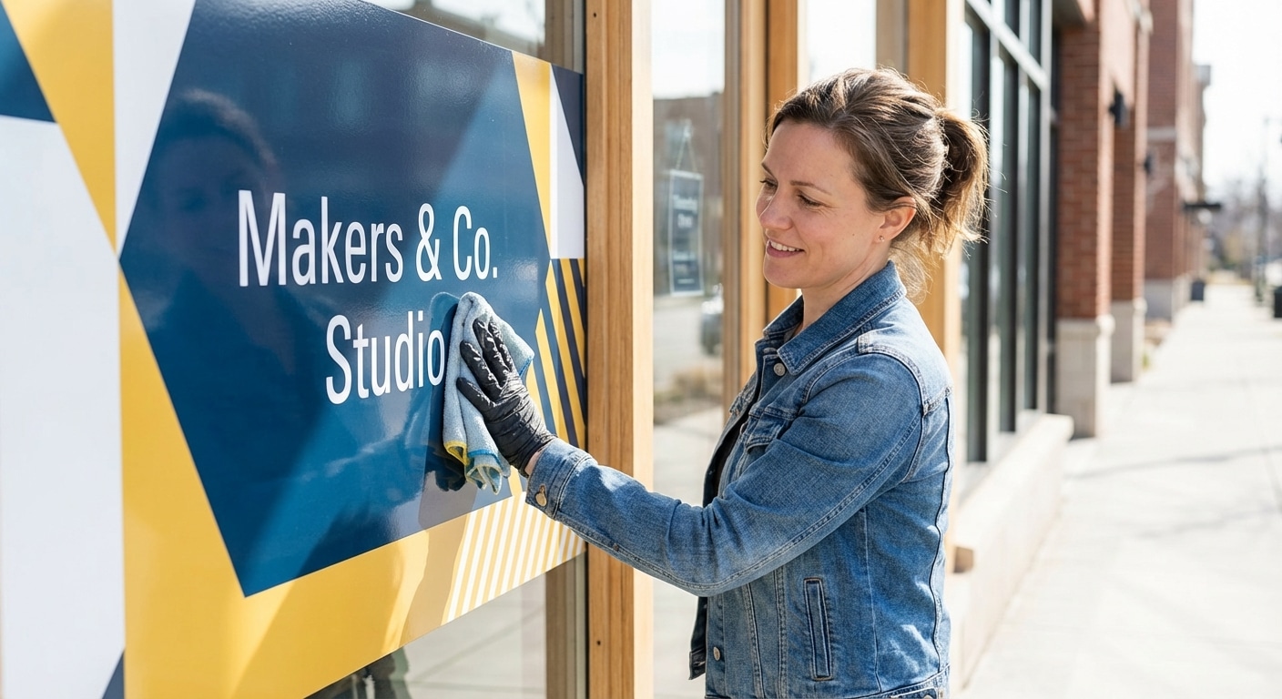 เคล็ดลับดูแลป้ายหน้าร้านให้สีสดสู้แดด ยืดอายุใช้งานคุ้มค่า - storefront-sign-maintenance-tips