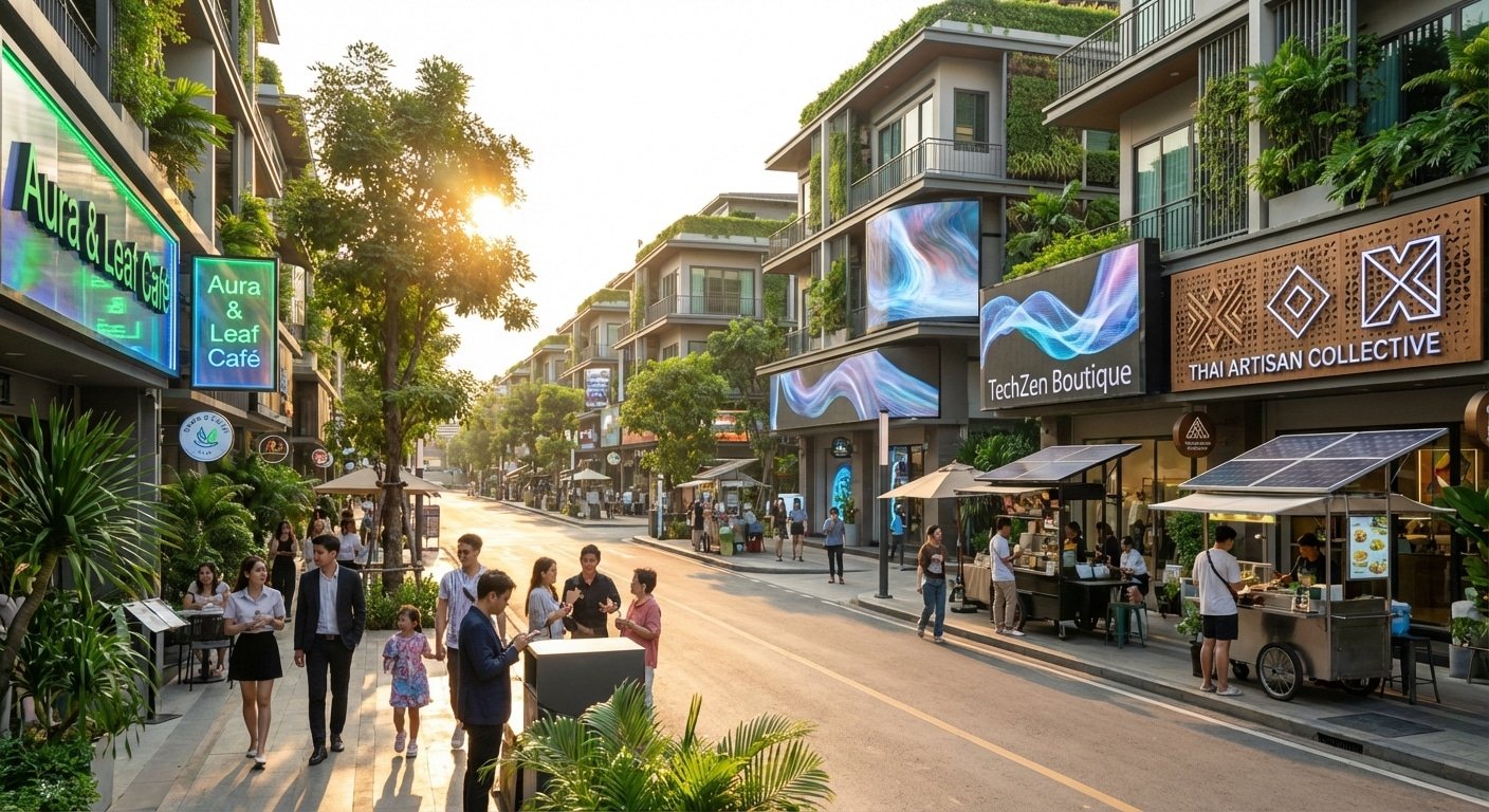 เทรนด์ออกแบบป้ายร้าน 2026! ทำยังไงให้สะดุดตายอดขายพุ่ง - storefront-signage-design-2026