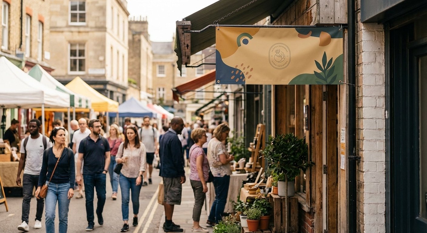 เทคนิคออกแบบป้ายไวนิลหน้าร้านให้ดึงดูดลูกค้า - storefront-vinyl-sign-design-tips