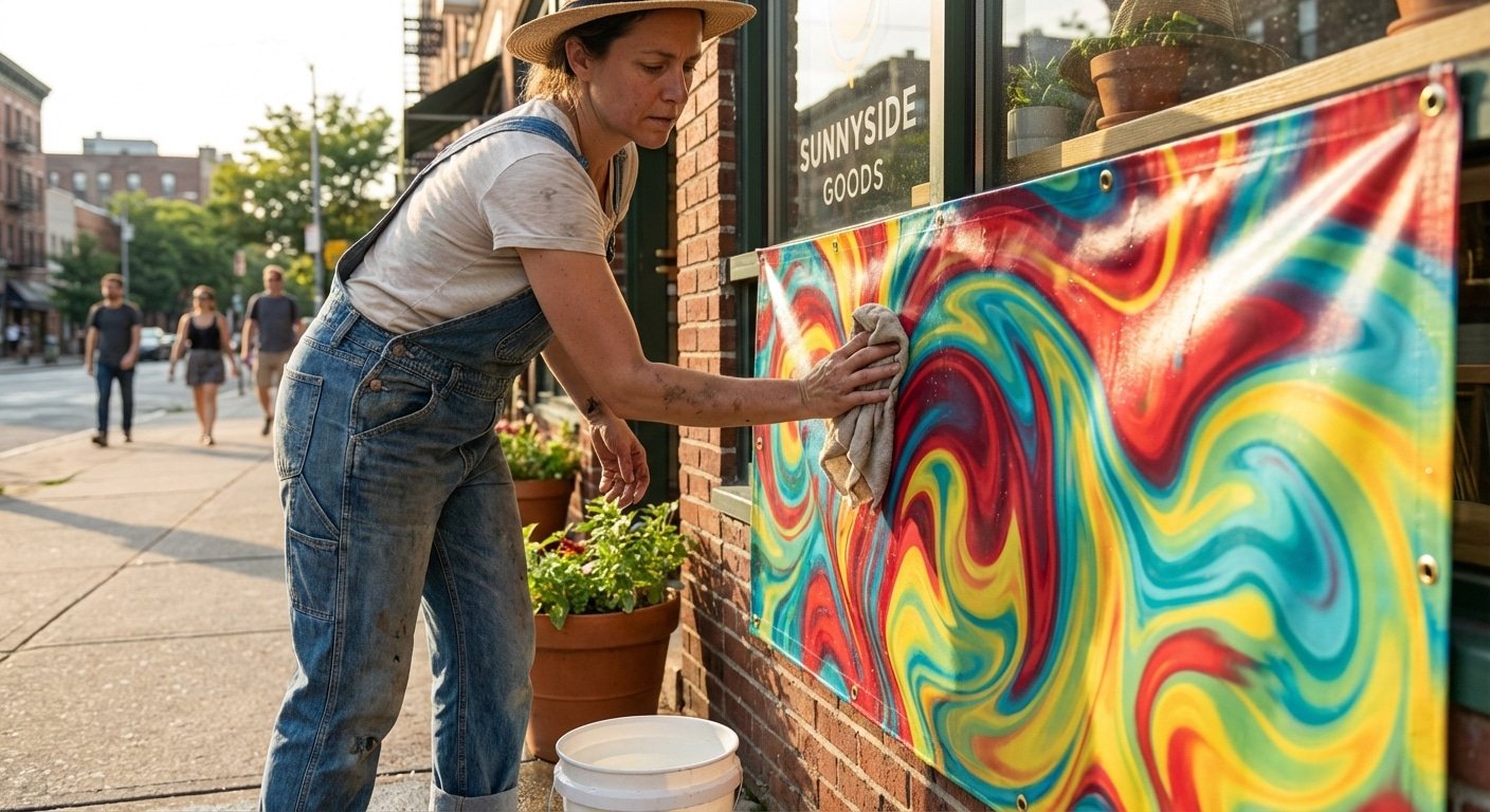 วิธีดูแลป้ายไวนิลรับซัมเมอร์ 2026! ทนแดด สีสดนาน - summer-2026-vinyl-sign-maintenance