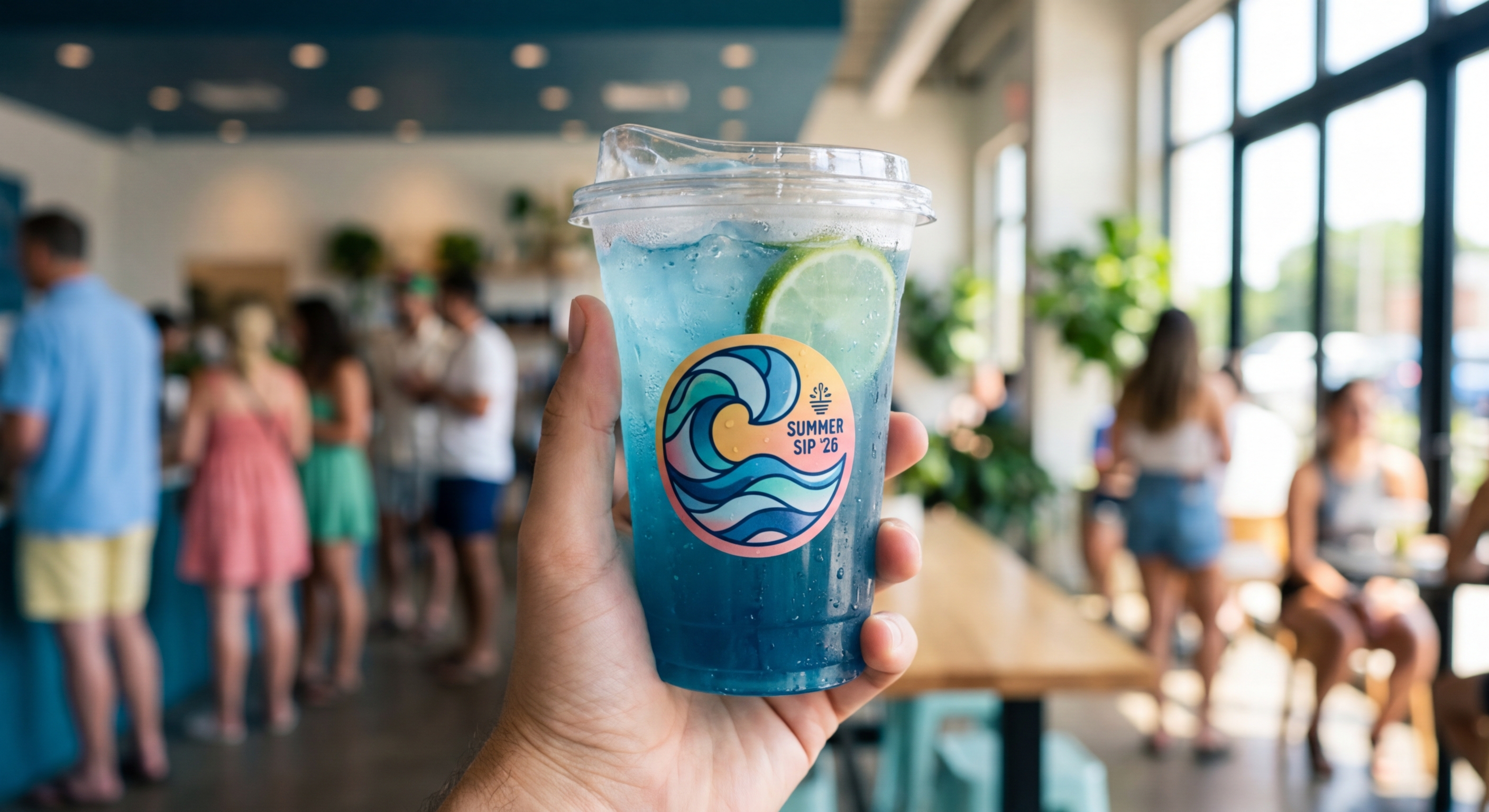 รับซัมเมอร์ 2026! พิมพ์สติ๊กเกอร์ติดแก้วน้ำแบบไหนไม่ลอก - summer-beverage-sticker-printing