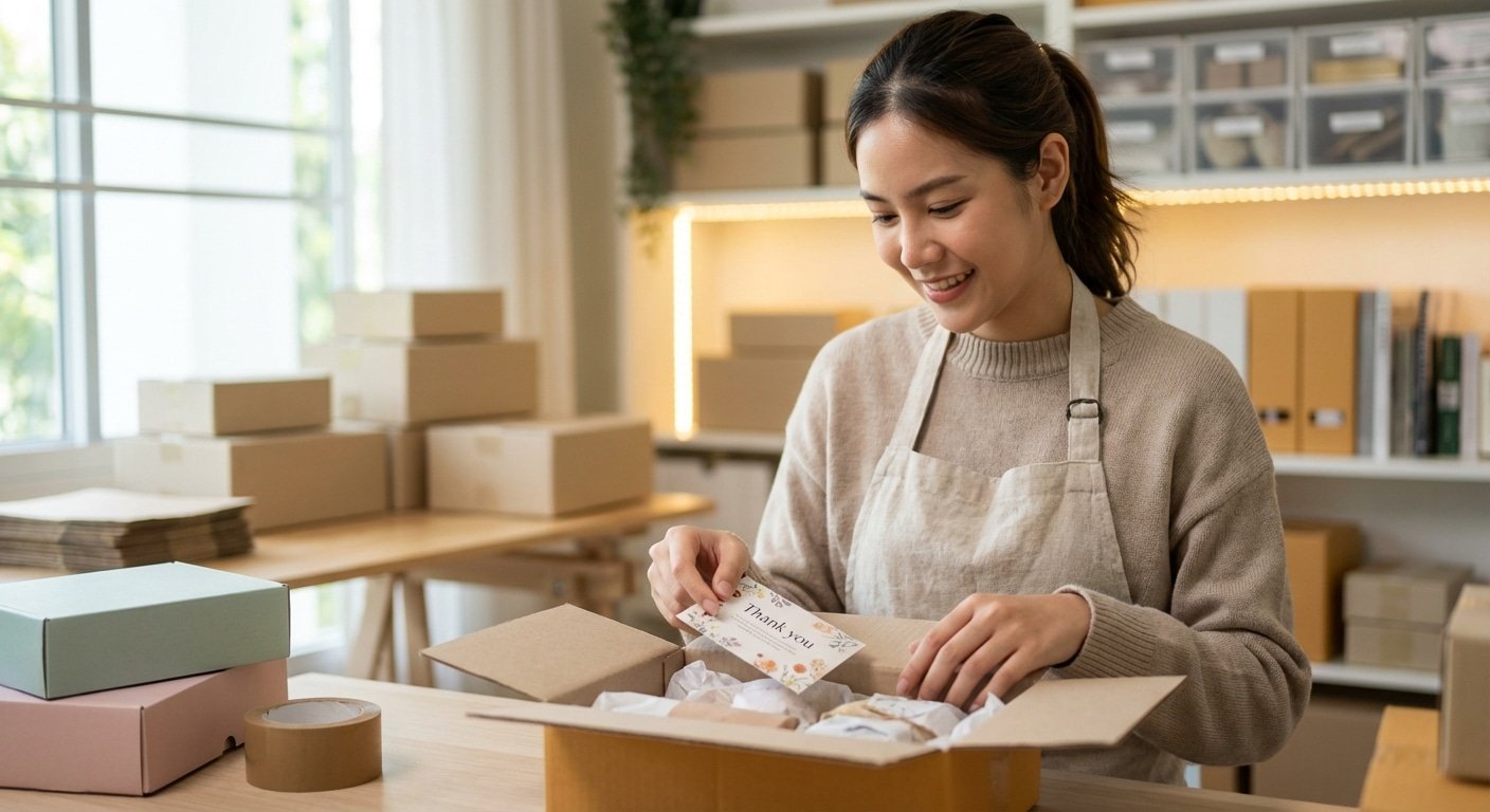 การ์ดขอบคุณ ปี 2026 อาวุธลับเพิ่มยอดซื้อซ้ำให้ร้านออนไลน์ - thank-you-card-marketing-2026