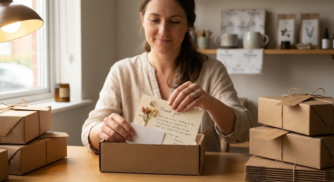 เทคนิคทำการ์ดขอบคุณมัดใจลูกค้า เพิ่มยอดซื้อซ้ำให้ร้าน SME - thank-you-card-marketing-sme