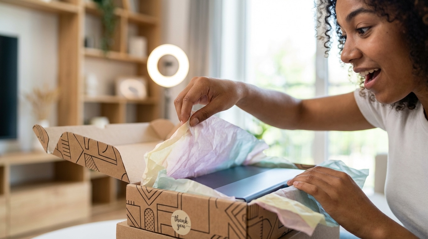 เทรนด์แพ็กเกจจิ้ง 2026! ออกแบบ 'Unboxing' ยังไงให้ลูกค้าอยากถ่ายลง TikTok? - unboxing-packaging-design-trends-tiktok-2026