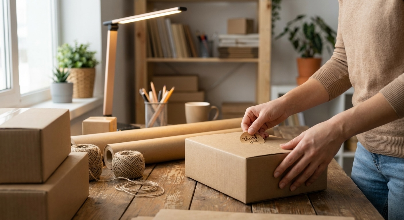 กลยุทธ์ Unboxing! สติ๊กเกอร์ขอบคุณ เพิ่มยอดซื้อซ้ำให้ SME - unboxing-thank-you-sticker-marketing