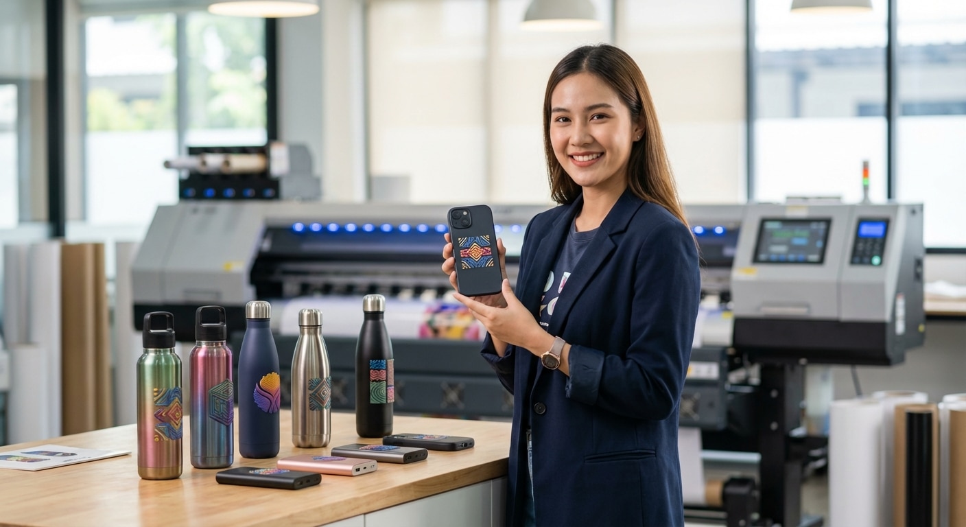 เทรนด์ 2026! 'UV DTF' สติ๊กเกอร์นูนติดของพรีเมียม สวยทน ไม่ง้อบล็อก - uv-dtf-printing-premium-gift-trend-2026