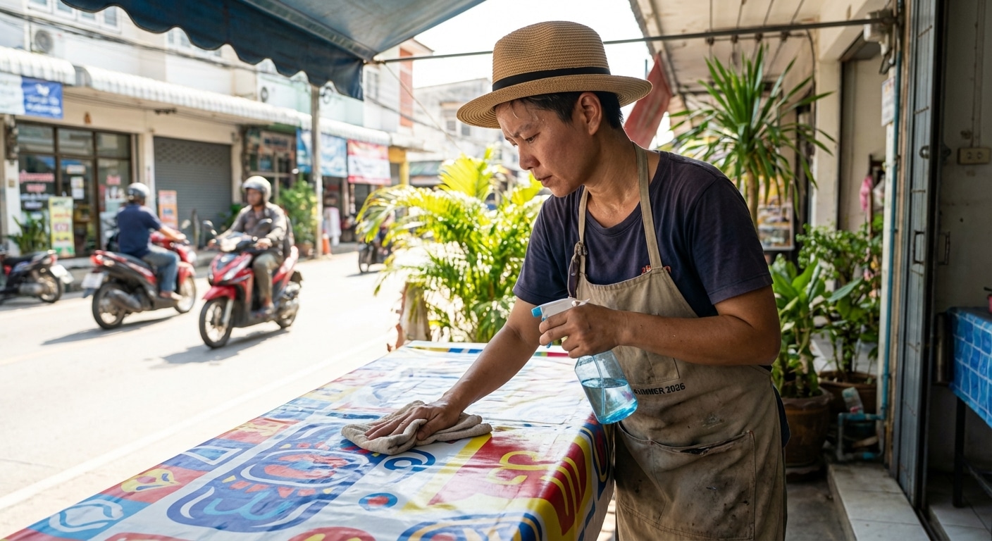 เคล็ดลับดูแลป้ายไวนิลรับหน้าร้อน 2026 สีสด ไม่ซีดไว - vinyl-banner-maintenance-tips