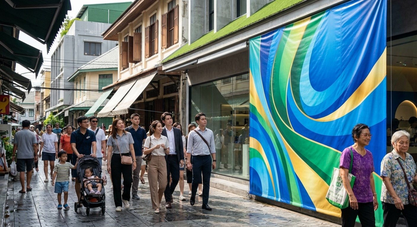 ป้ายไวนิล 2026: เทคนิคดึงลูกค้าหน้าร้านออฟไลน์ฉบับ SME - vinyl-signage-offline-marketing