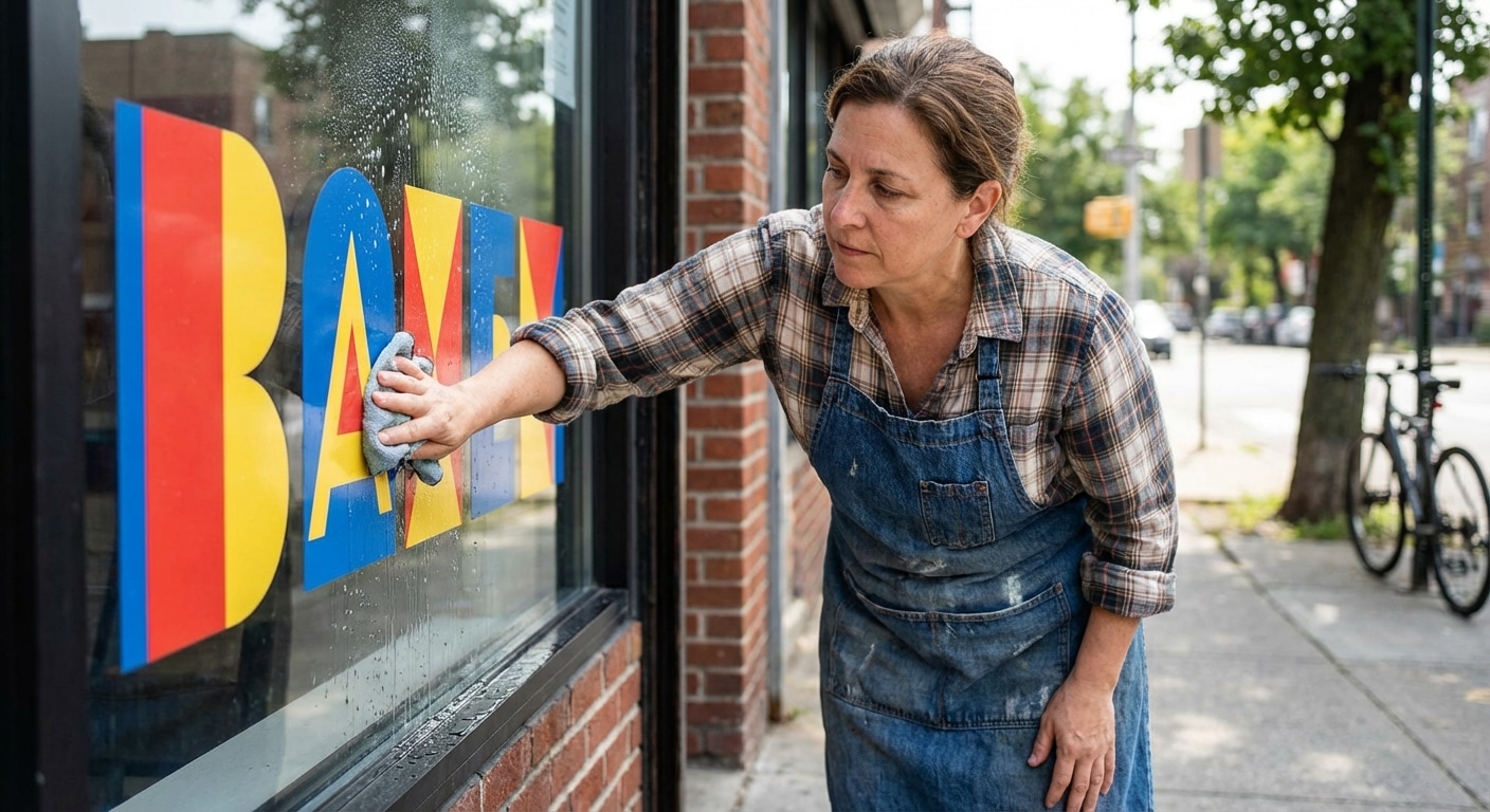 ทริคดูแลป้ายไวนิลและสติ๊กเกอร์หน้าร้านให้สีสด ทนแดดทนฝน - vinyl-sticker-maintenance-tips