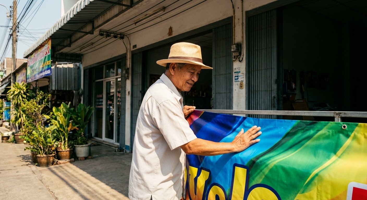 ทริคดูแลป้ายไวนิลและสติ๊กเกอร์สู้แดดหน้าร้อน 2026 - vinyl-sticker-summer-maintenance-tips