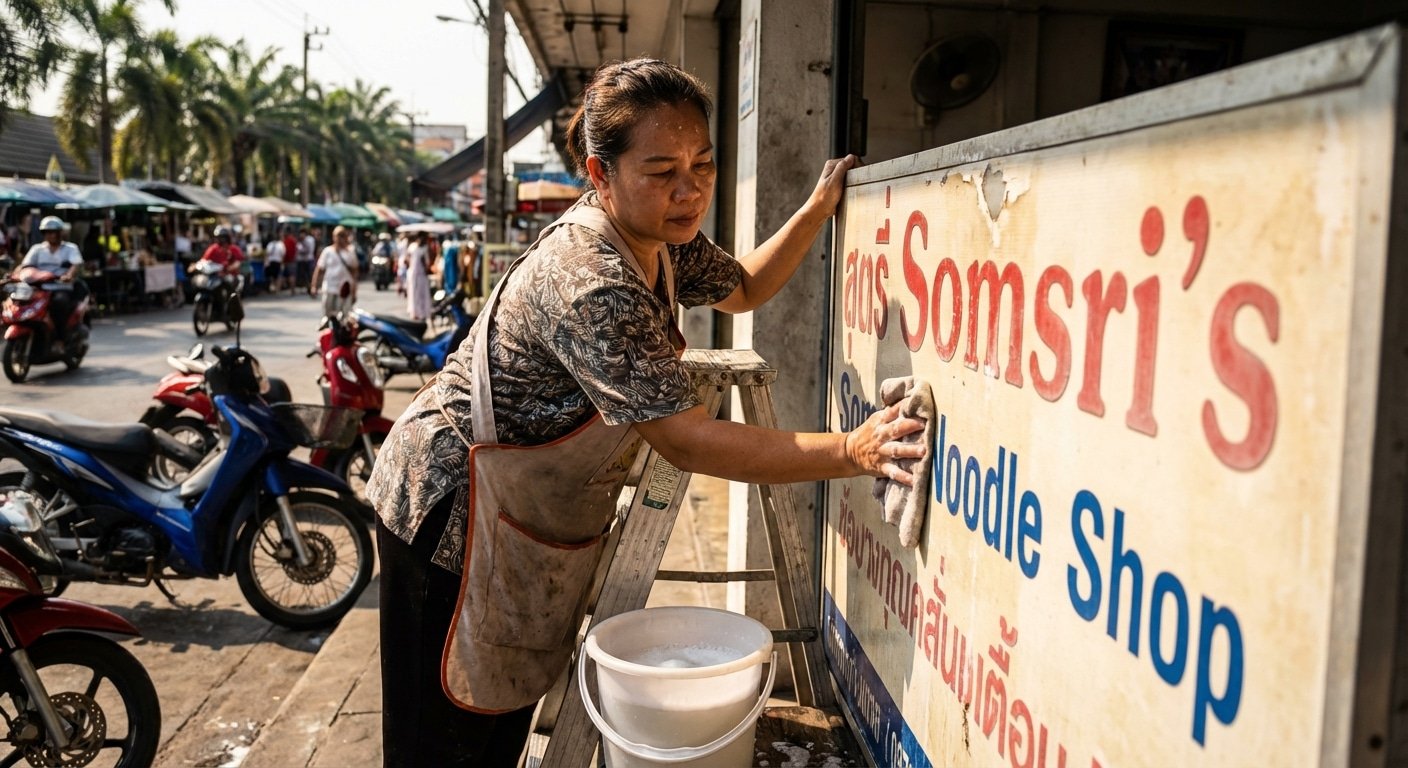 ทริคดูแลป้ายไวนิล-สติ๊กเกอร์ ยืดอายุใช้งานสู้แดดซัมเมอร์ - vinyl-sticker-summer-maintenance