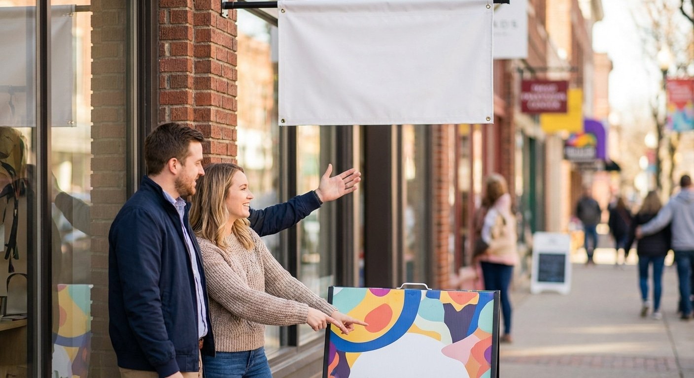 ป้ายไวนิล VS สแตนดี้ ดึงดูดลูกค้าหน้าร้านแบบไหนดีกว่ากัน? - vinyl-vs-standee-marketing