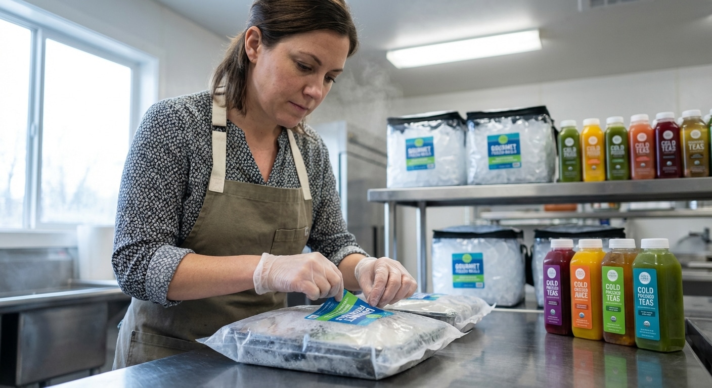 สติ๊กเกอร์ติดของแช่แข็ง เลือกยังไงให้ทนน้ำ ไม่หลุดลอก? - waterproof-frozen-food-sticker